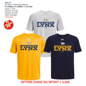 Item 01 École Jésus-Marie UA T-Shirt Homme Femme Junior 2026