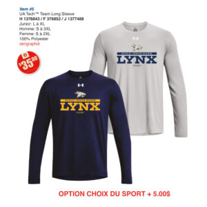Item 05 École Jésus-Marie Dryfit ML UA Homme Femme Junior 2026