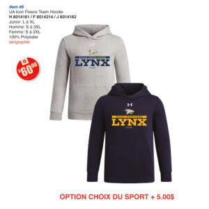 Item 06 École Jésus-Marie Hoodie UA Homme Femme Junior 2026